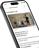 JAAFIT App auf einem Telefon gezeigt